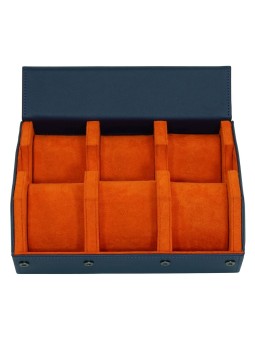 scatola orologio Rothenschild RS-3178-6-BLU-ORG Watch Storage Box Blue-Orange [6]