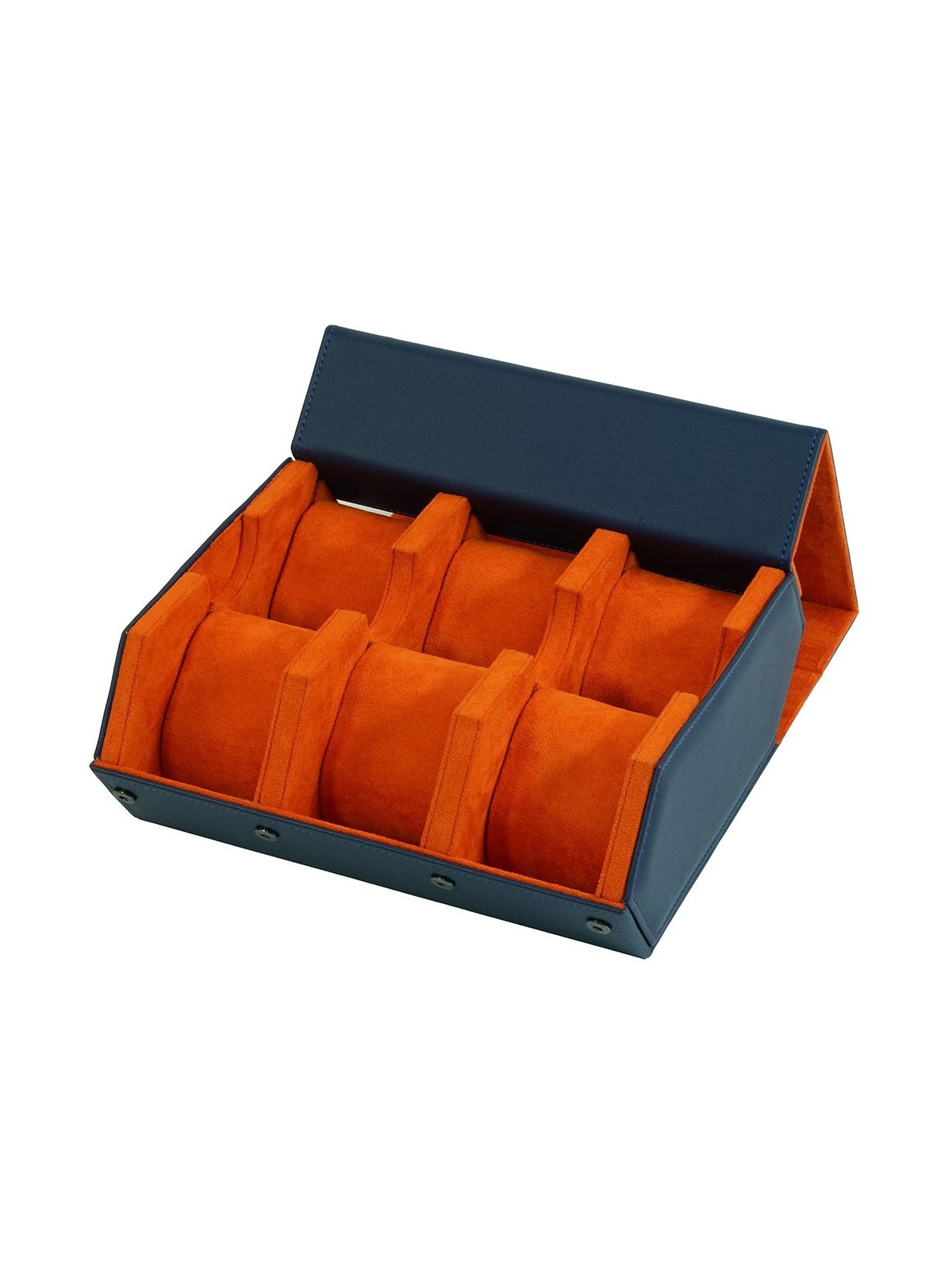 scatola orologio Rothenschild RS-3178-6-BLU-ORG Watch Storage Box Blue-Orange [6]