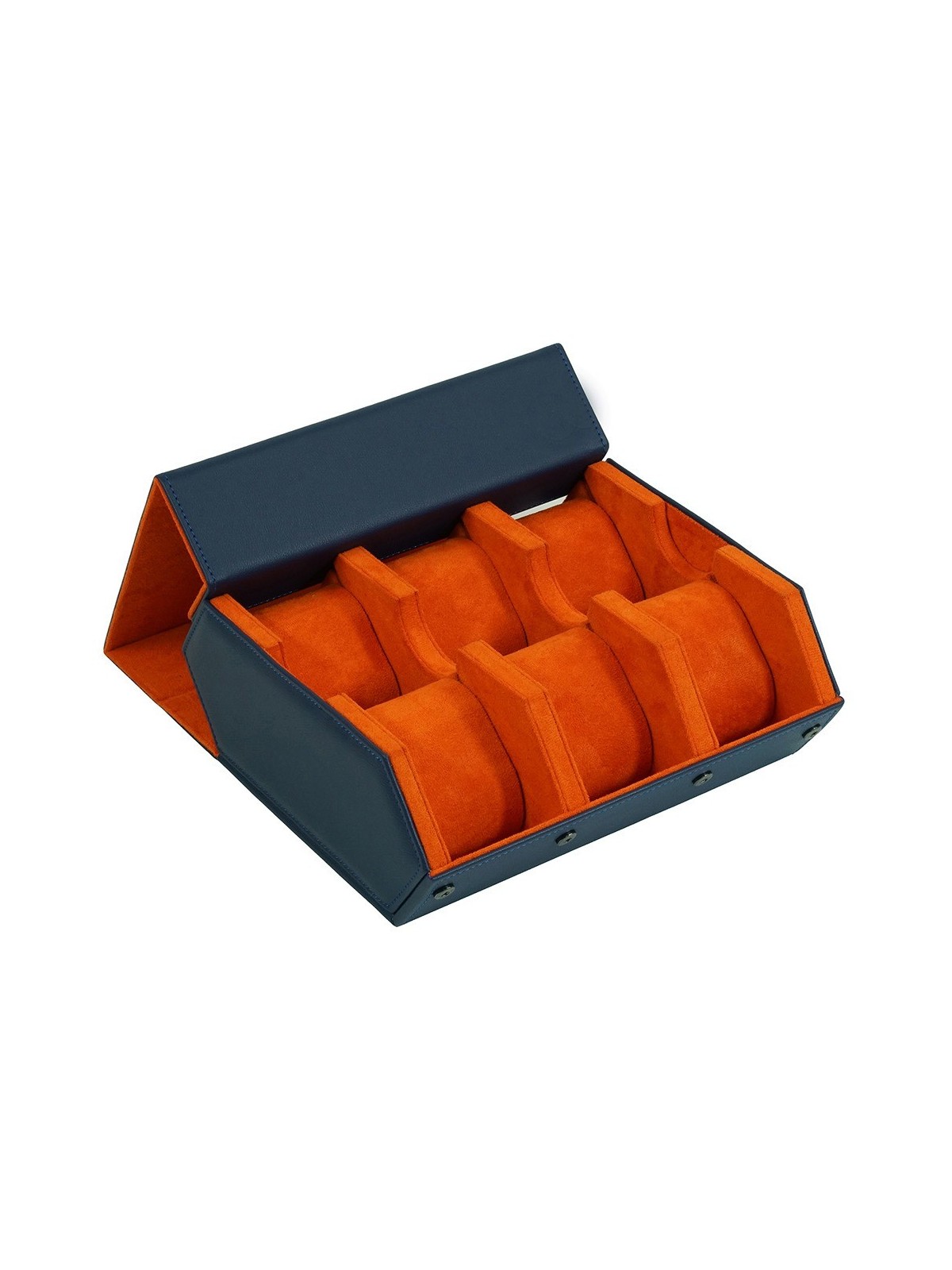 scatola orologio Rothenschild RS-3178-6-BLU-ORG Watch Storage Box Blue-Orange [6]