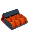 scatola orologio Rothenschild RS-3178-6-BLU-ORG Watch Storage Box Blue-Orange [6]