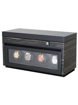 avvolgitore orologio Paul Design Watch Winder Gentlemen 4+6 Black Shadow 20056