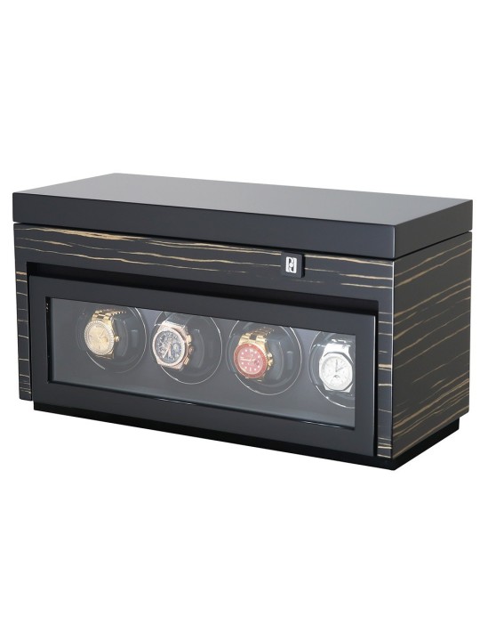 avvolgitore orologio Paul Design Watch Winder Gentlemen 4+6 Black Shadow 20056