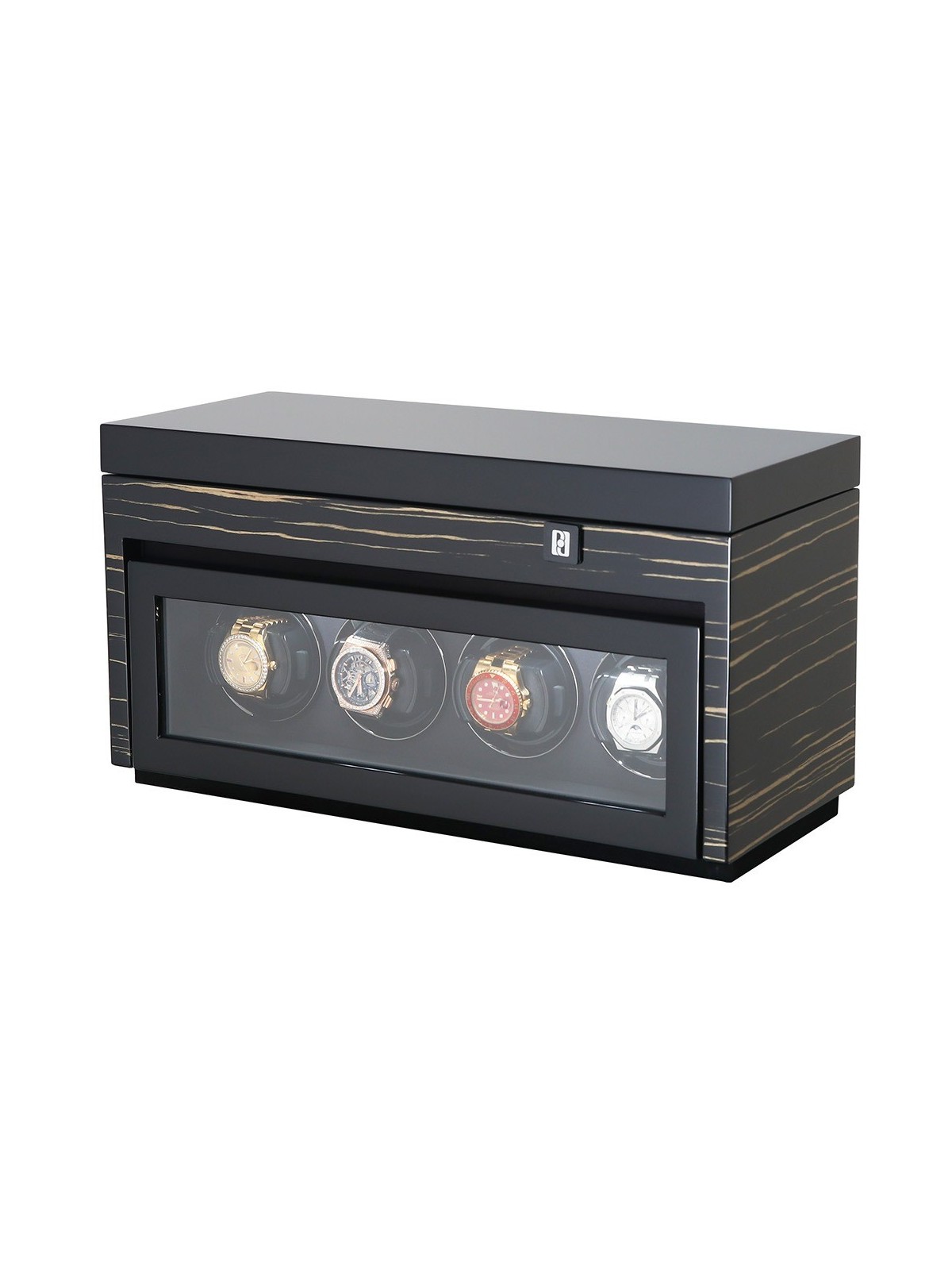 avvolgitore orologio Paul Design Watch Winder Gentlemen 4+6 Black Shadow 20056