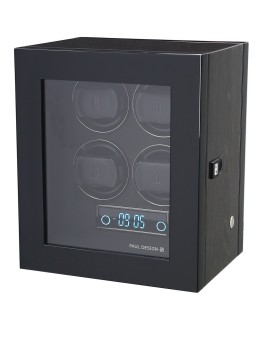 avvolgitore orologio Paul Design Watch Winder Gentlemen 4 Black Apricot 20099
