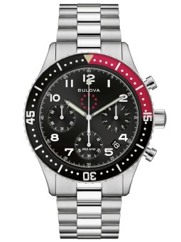 orologio uomo Bulova 98B451 Mens Watch Marine Star Chronograph 43mm 3ATM