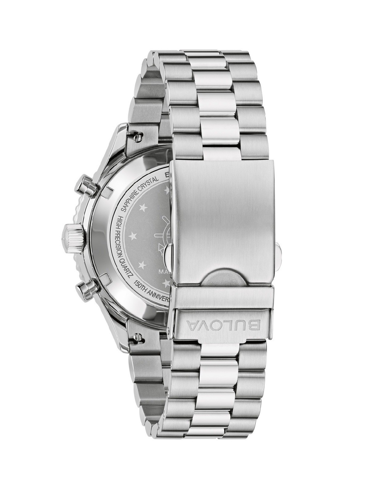 orologio uomo Bulova 98B451 Mens Watch Marine Star Chronograph 43mm 3ATM