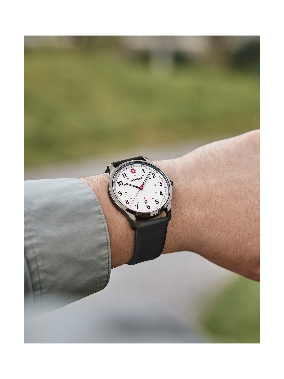 orologio uomo Wenger 01.1441.132 Mens Watch City Sport 42mm 5ATM