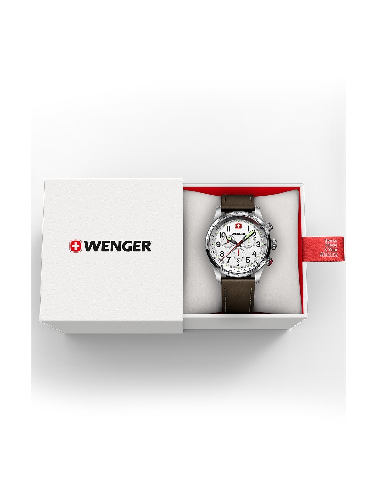 orologio uomo Wenger 01.0543.109 Mens Watch Terragraph Chrono 43mm 10ATM