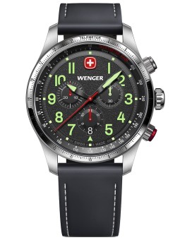 orologio uomo Wenger 01.0543.110 Mens Watch Terragraph Chrono 43mm 10ATM