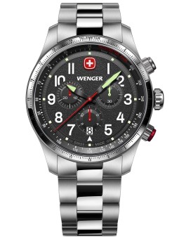 orologio uomo Wenger 01.0543.111 Mens Watch Terragraph Chrono 43mm 10ATM