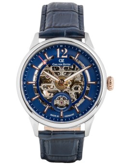 orologio uomo Carl von Zeyten CVZ0080BLRS Mens Watch Schramberg Automatic Limited Edition 43mm 5ATM