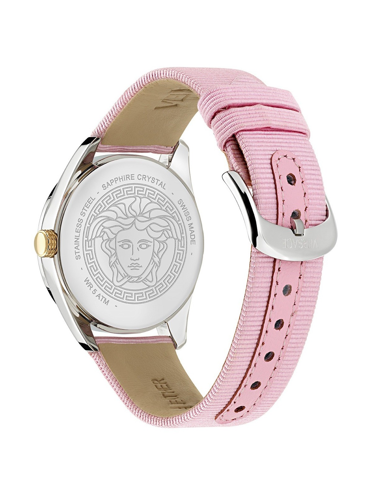 orologio donna Versace VE8A00124 Ladies Watch New V-Circle 36mm 5ATM