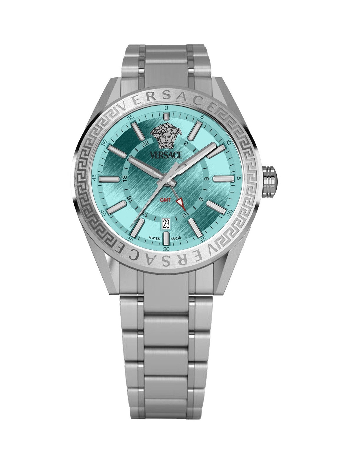 orologio uomo Versace VEAFA0324 Mens Watch V-Code GMT 42mm 5ATM