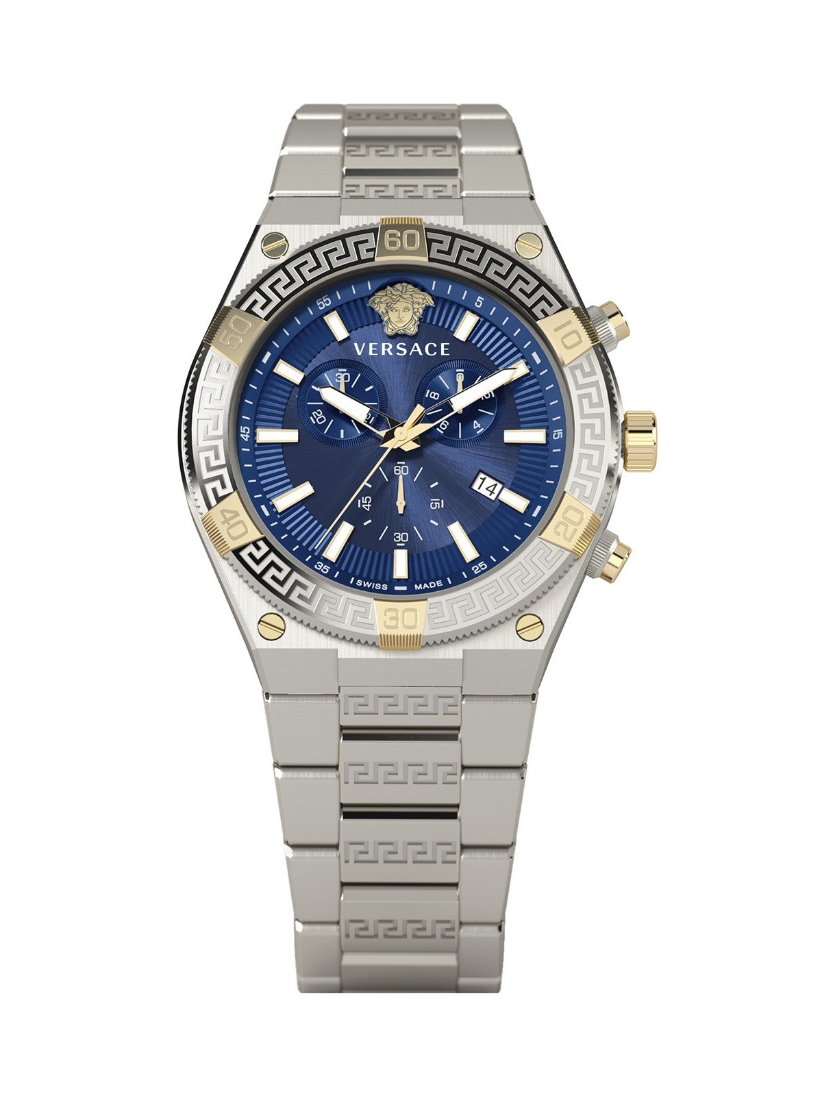 orologio uomo Versace VESO00522 Mens Watch Sporty Greca Chrono 46mm 5ATM