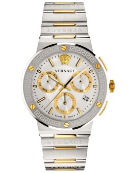 orologio uomo Versace VEZ900321 Mens Watch Greca Logo Chrono 43mm 5ATM