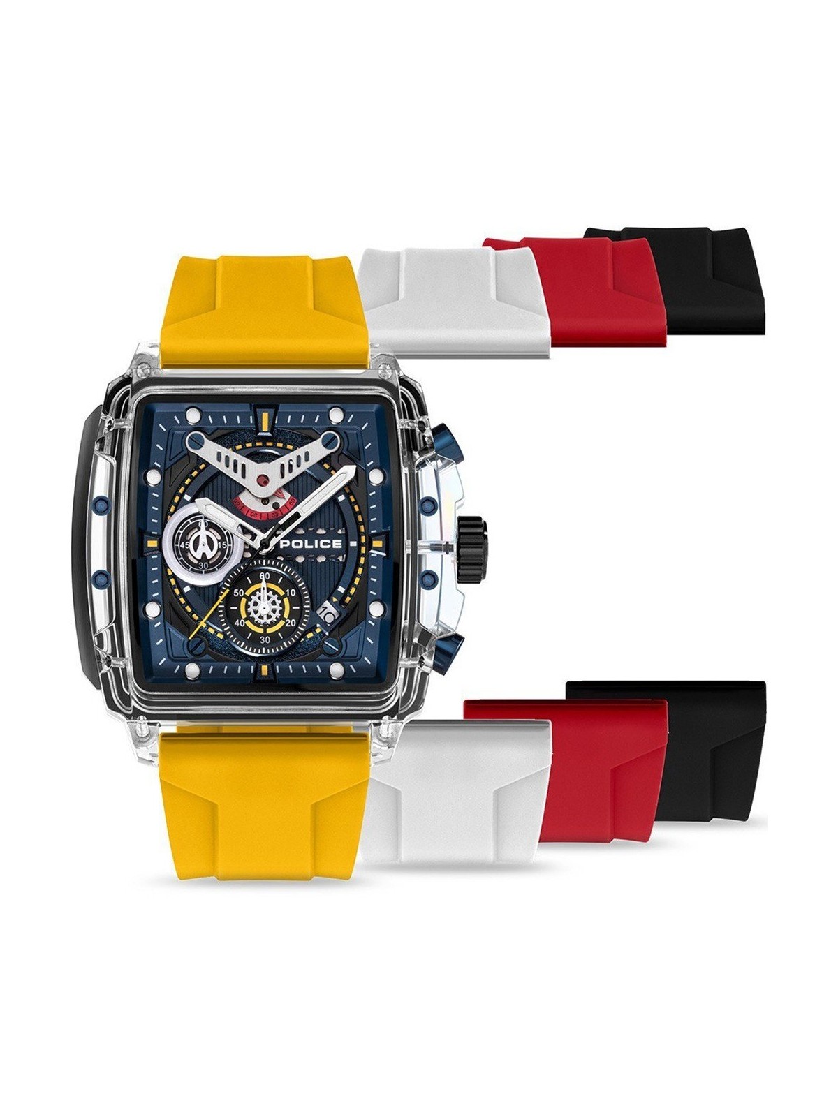 orologio uomo Police PEWGO0052402-SET Mens Watch Clout Set Chrono 43mm 3ATM