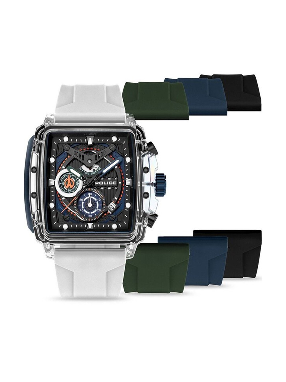 orologio uomo Police PEWGO0052401-SET Mens Watch Clout Set Chrono 43mm 3ATM
