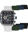 orologio uomo Police PEWGO0052401-SET Mens Watch Clout Set Chrono 43mm 3ATM