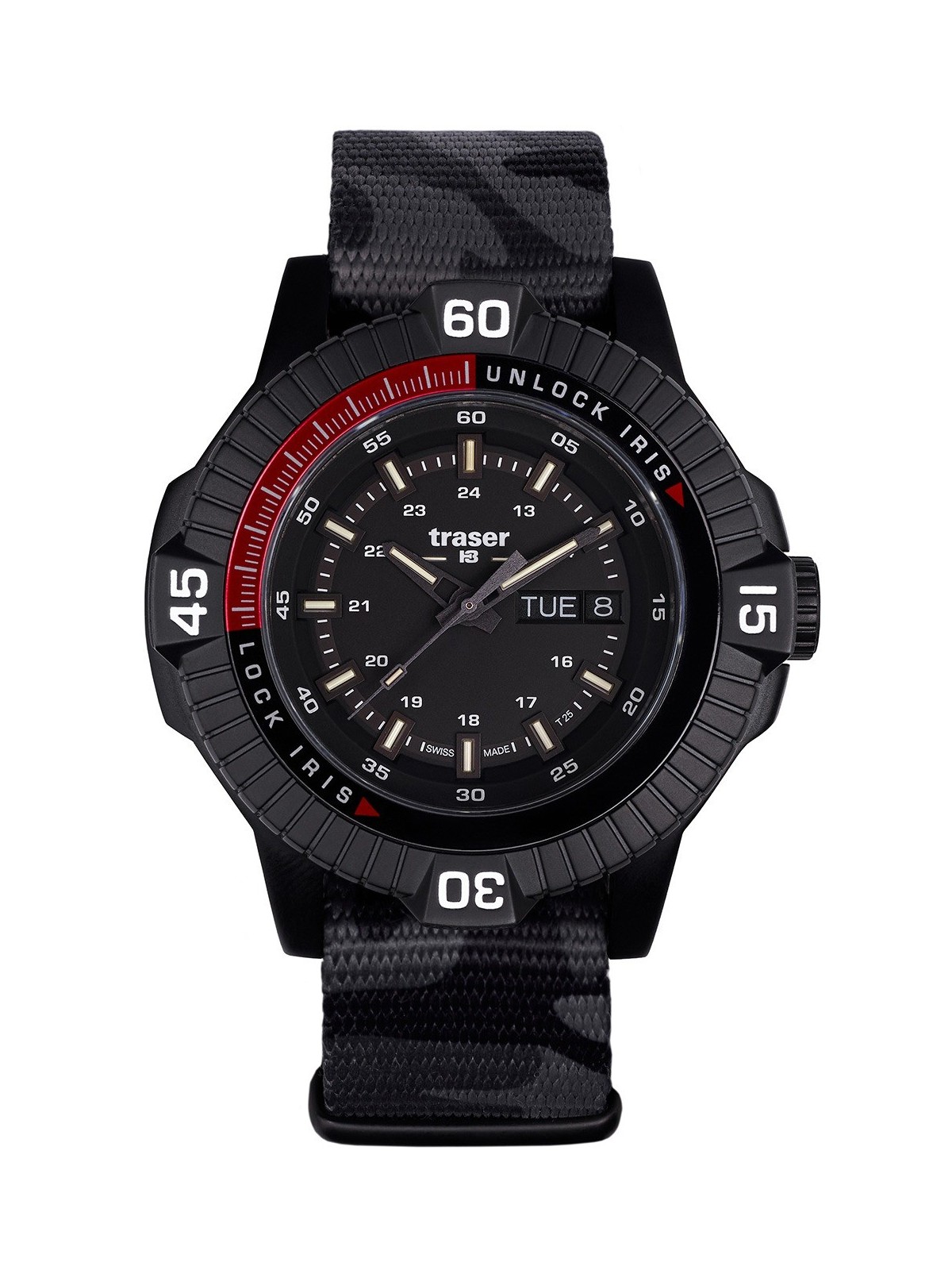 orologio uomo Traser H3 111460 Mens Watch P99 Iris Tactical Limited Edition 46mm 10ATM