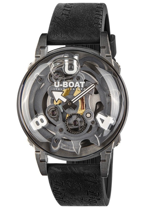 orologio uomo U-Boat 3354 Mens Watch U-65 44mm SS White 5ATM