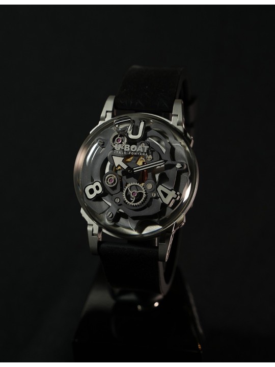 orologio uomo U-Boat 3354 Mens Watch U-65 44mm SS White 5ATM
