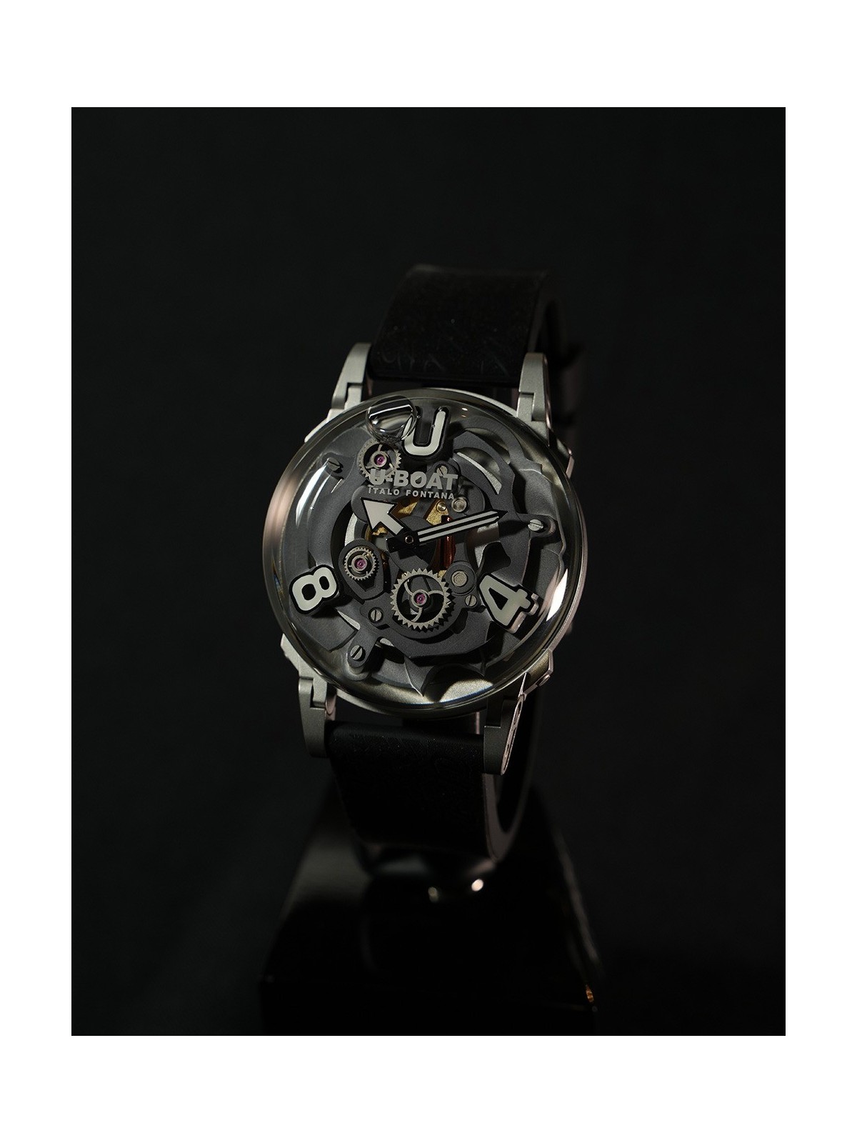 orologio uomo U-Boat 3354 Mens Watch U-65 44mm SS White 5ATM