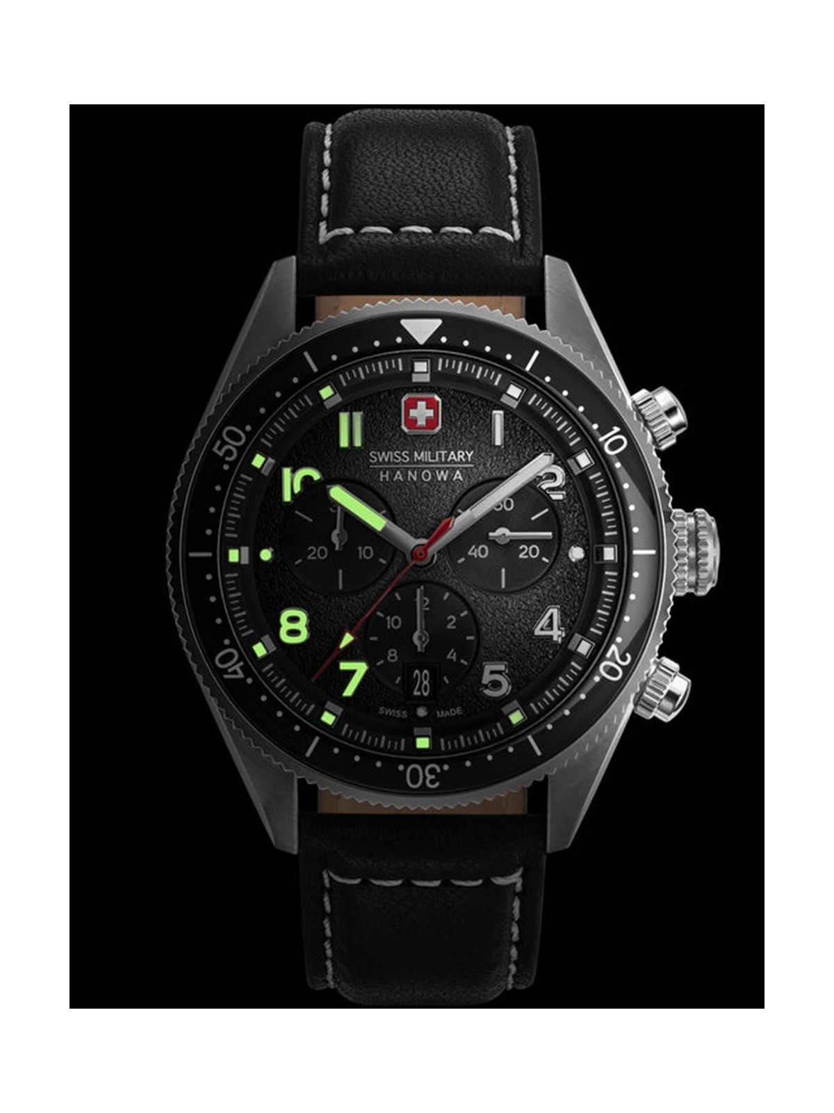 orologio uomo Swiss Military Hanowa SMWGC0003801 Mens Watch Greyhound Chrono 43mm 10ATM