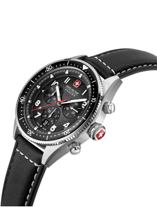 orologio uomo Swiss Military Hanowa SMWGC0003801 Mens Watch Greyhound Chrono 43mm 10ATM