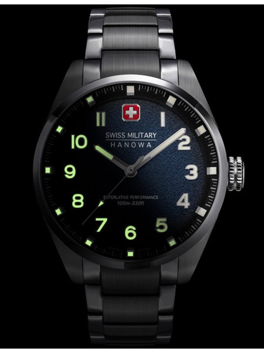 orologio uomo Swiss Military Hanowa SMWGG0001504 Mens Watch Greyhound 42mm 10ATM