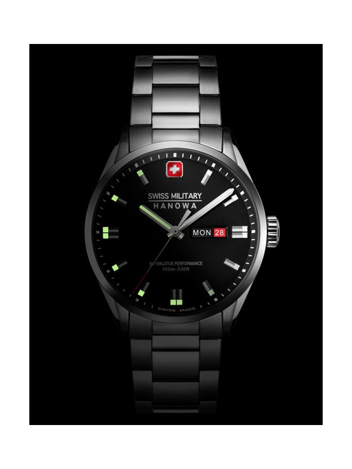 orologio uomo Swiss Military Hanowa SMWGH0001601 Mens Watch Roadrunner Maxed 43mm 10ATM