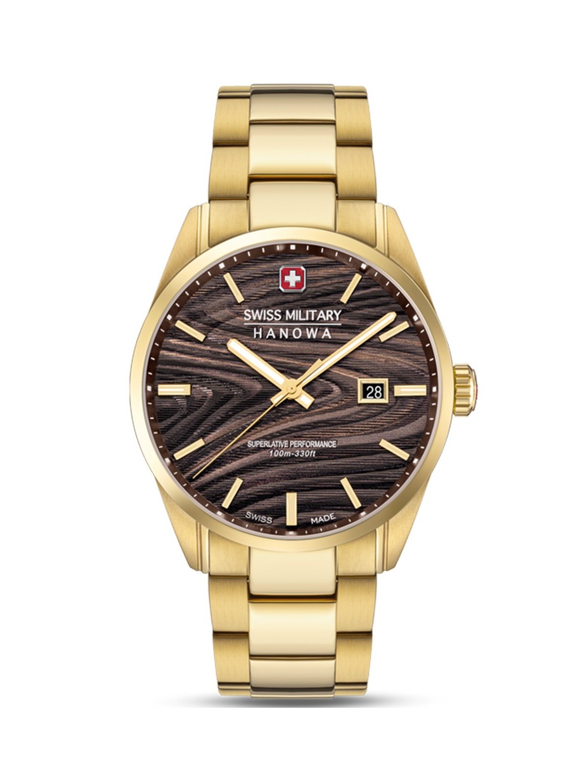 orologio uomo Swiss Military Hanowa SMWGH0006010 Mens Watch Golden Beech 42mm 10ATM