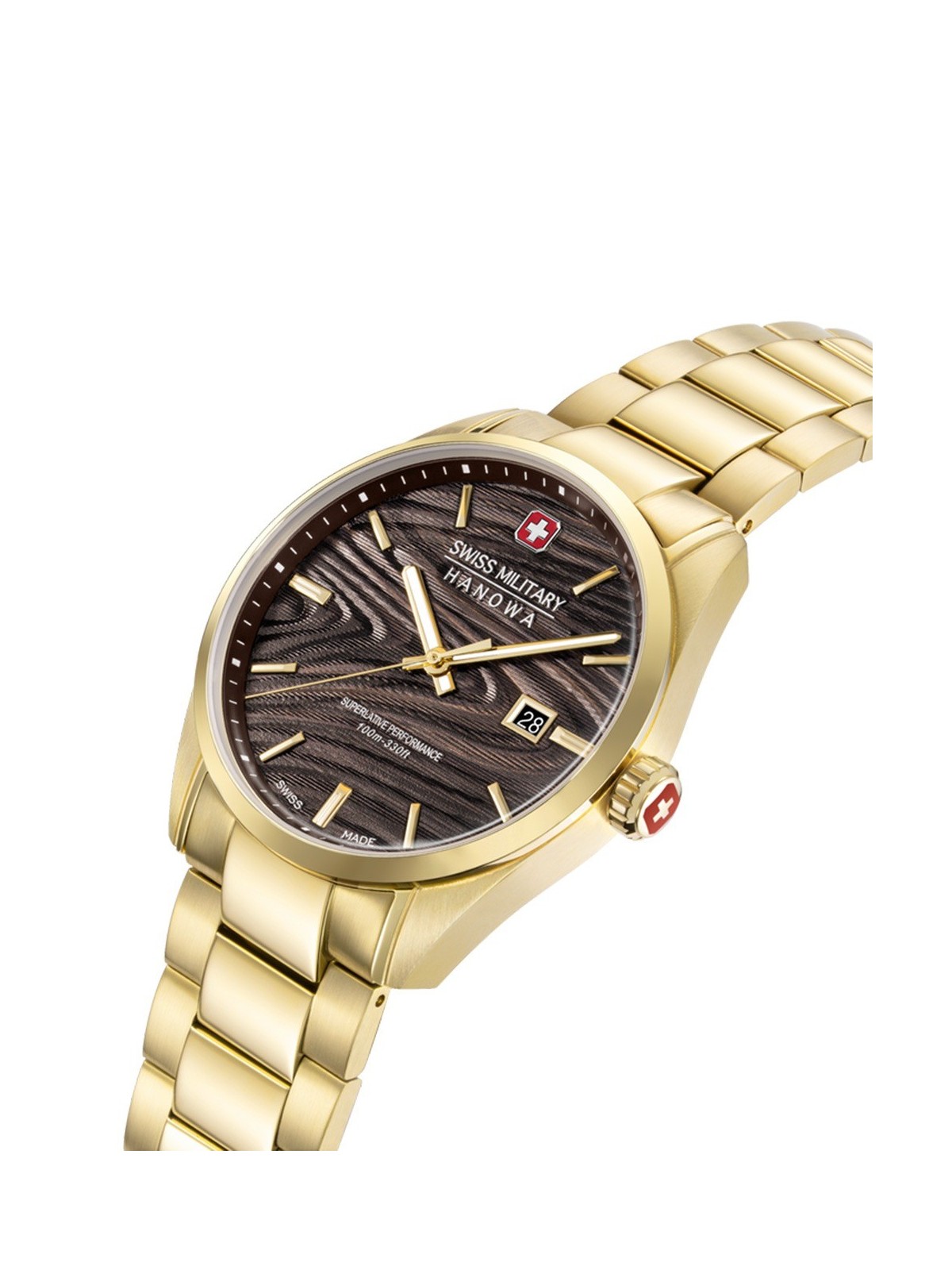 orologio uomo Swiss Military Hanowa SMWGH0006010 Mens Watch Golden Beech 42mm 10ATM
