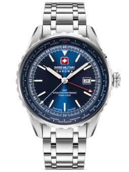 orologio uomo Swiss Military Hanowa SMWGH0003204 Mens Watch Afterburn GMT 44mm 10ATM