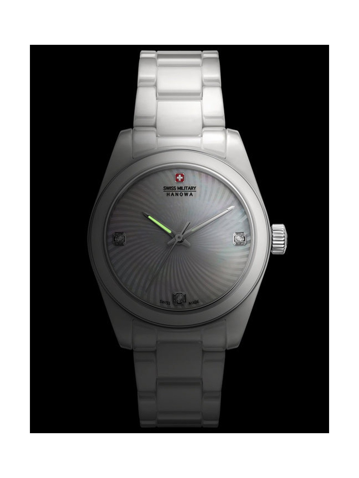 orologio donna Swiss Military Hanowa SMWLG0005101 Ladies Watch Swiss Recruit Lady Ceramic 32mm 5ATM