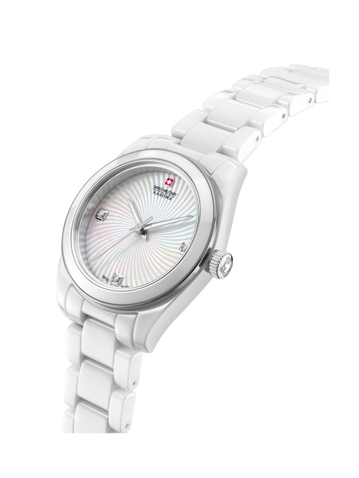 orologio donna Swiss Military Hanowa SMWLG0005101 Ladies Watch Swiss Recruit Lady Ceramic 32mm 5ATM
