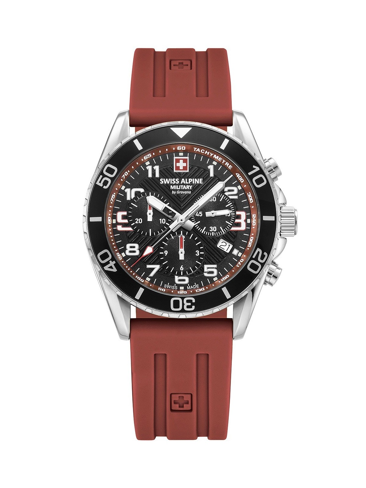 orologio uomo Swiss Alpine Military 7029.9836 Mens Watch Raptor Chronograph 42mm 10ATM
