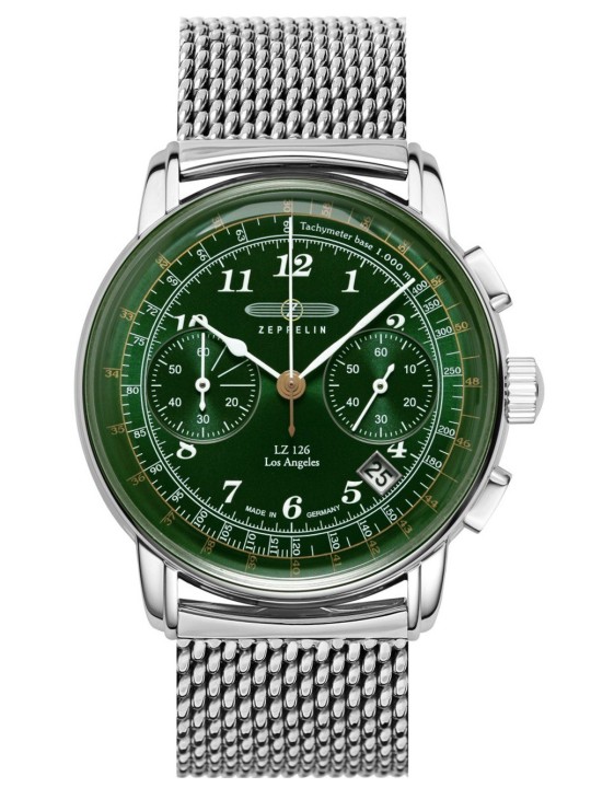 orologio uomo Zeppelin 7614M-4 Mens Watch Los Angeles Chronograph 42mm 5ATM