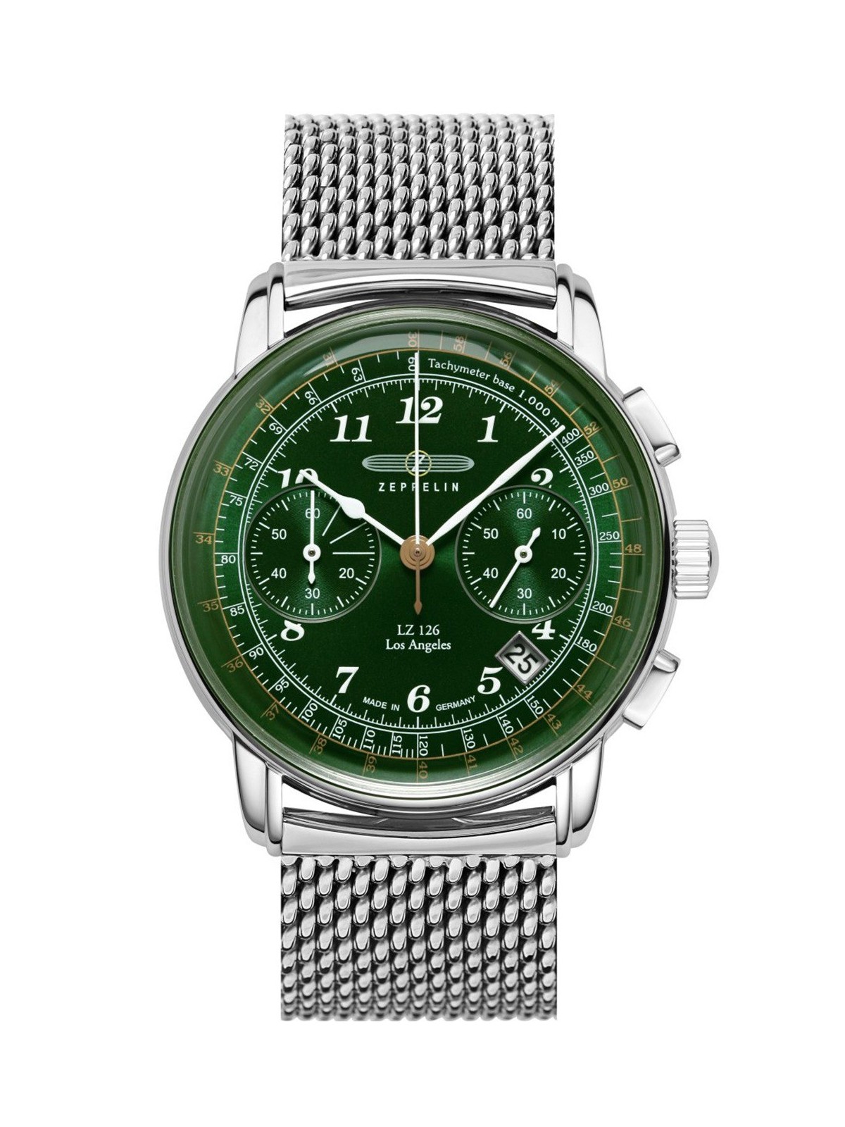 orologio uomo Zeppelin 7614M-4 Mens Watch Los Angeles Chronograph 42mm 5ATM