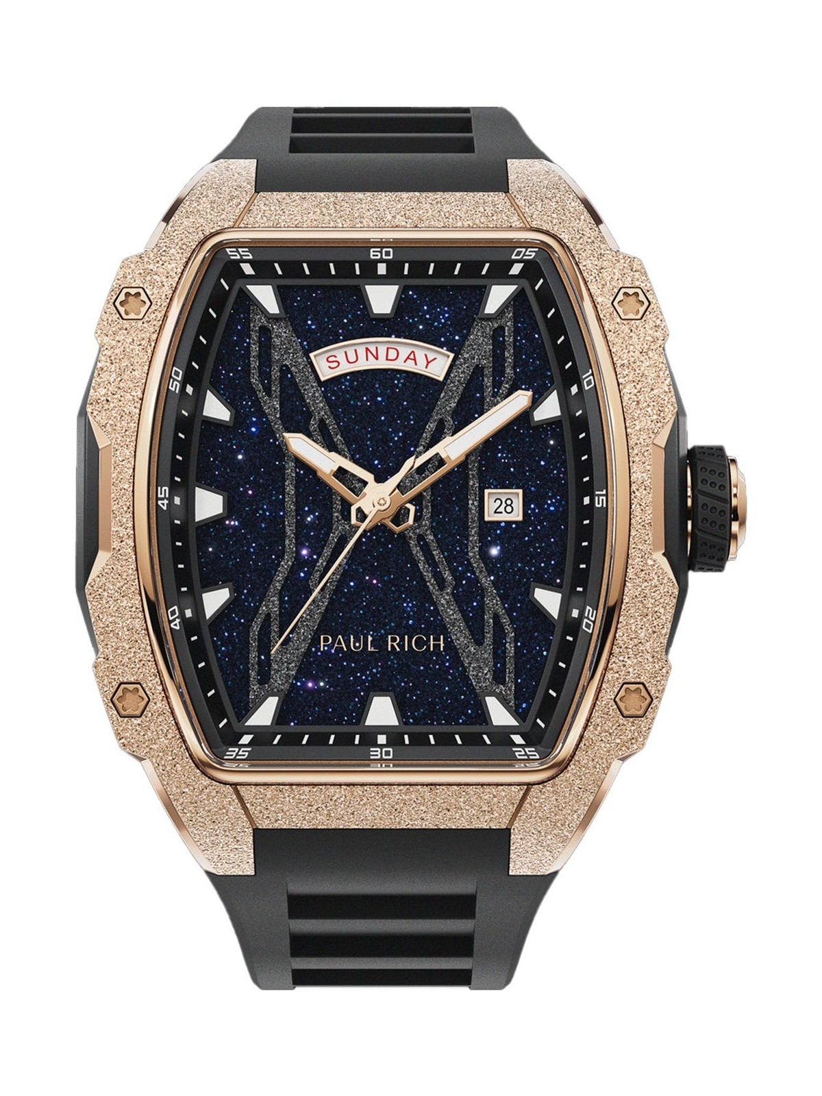 Paul Rich PR-45270 Mens Watch Astro Day & Date Eclipse 42mm 5ATM