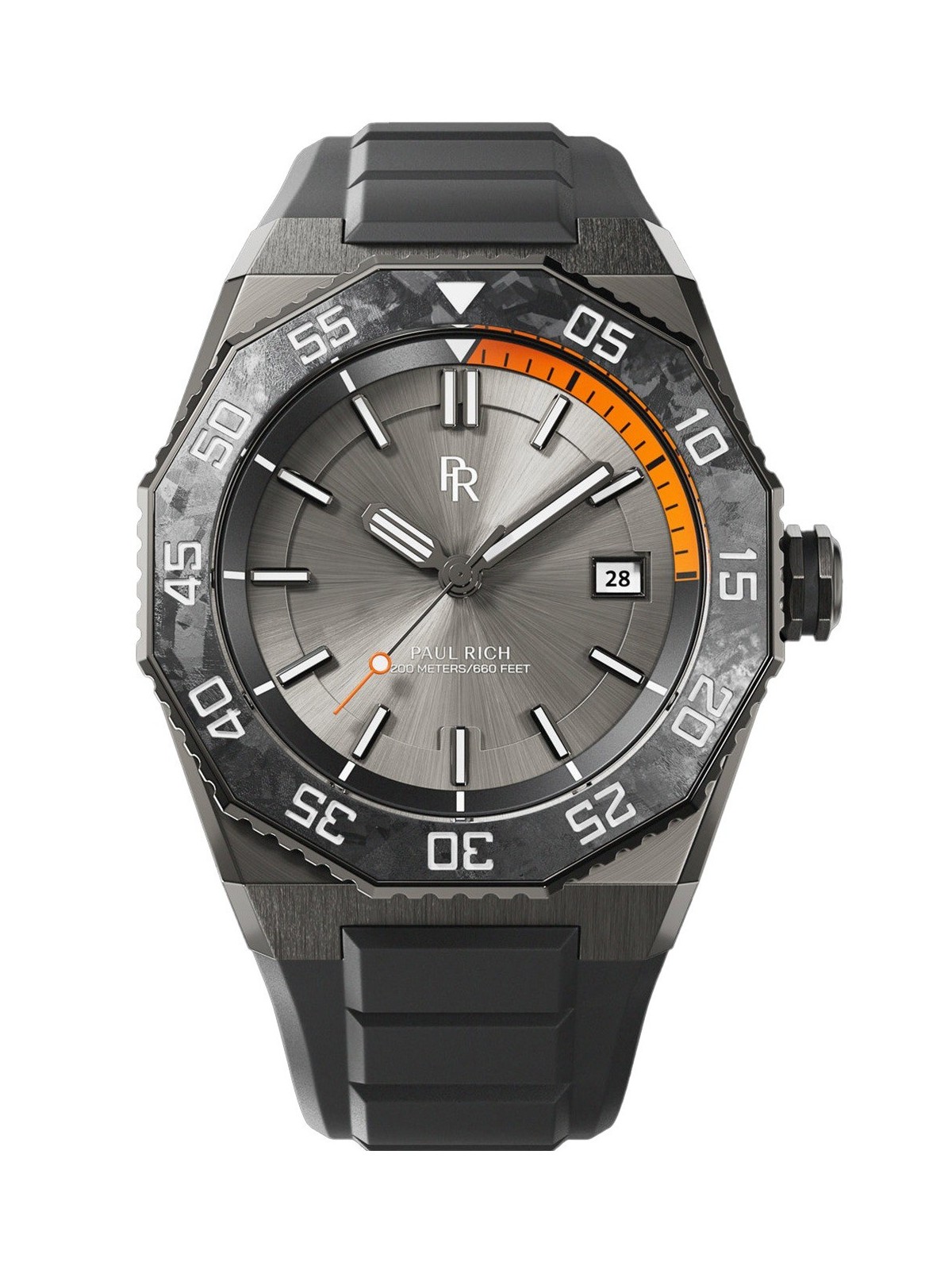 Paul Rich PR-45262 Mens Watch Aquacarbon Pro Forged 42mm 20ATM
