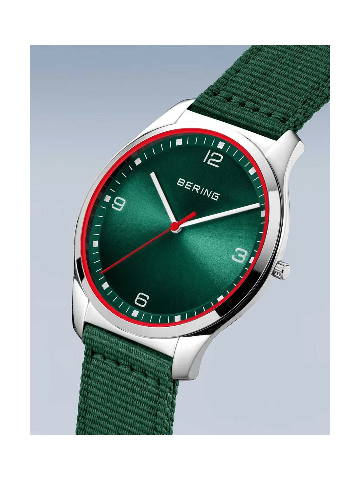 BERING 18342-508 Orologio da polso uomo al quarzo cassa in acciaio inox 43 mm