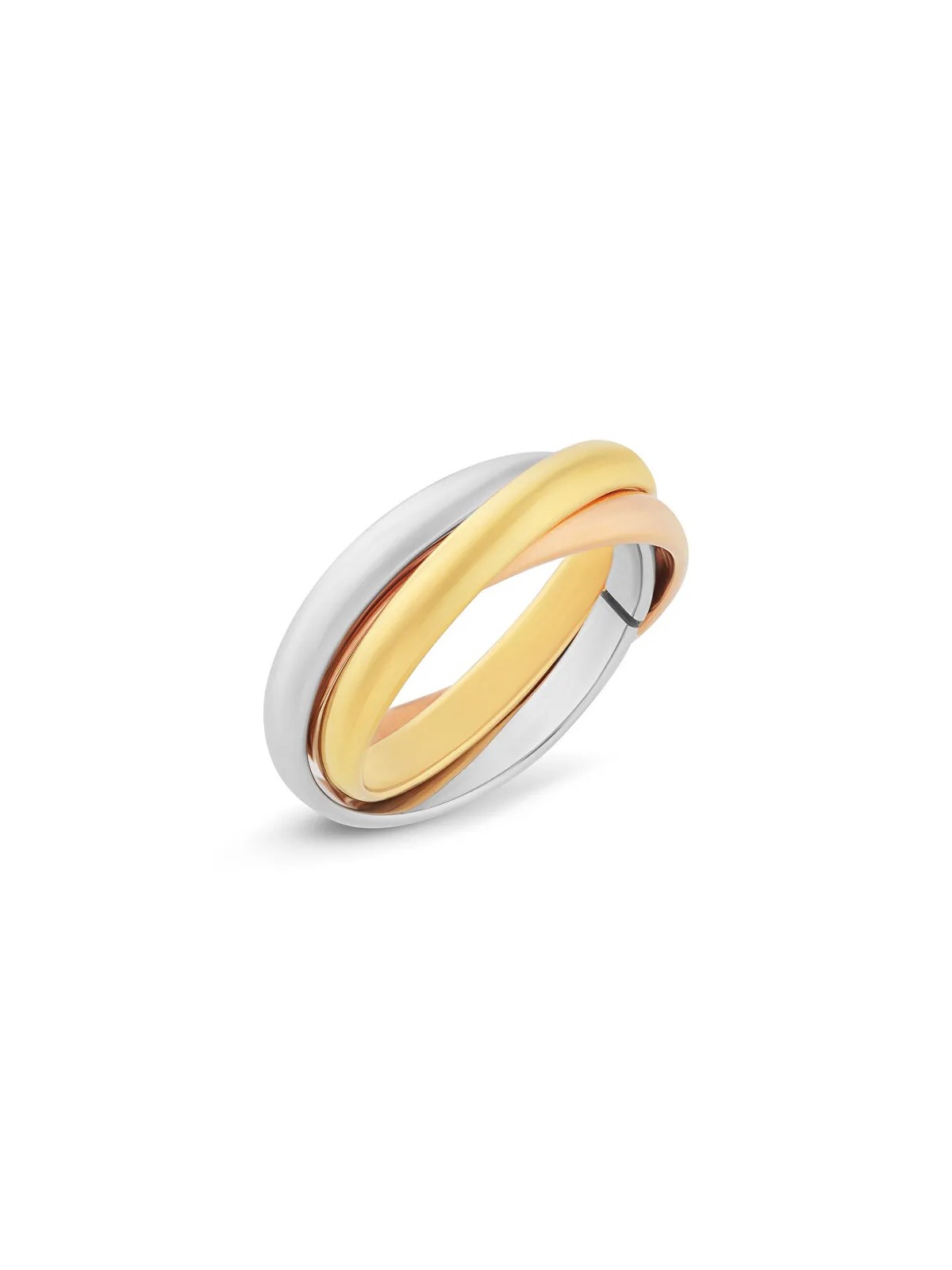 Troli Anello in acciaio tricolore KRS-247 - Diametro: 52 mm donna
