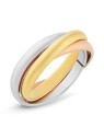 Troli Anello in acciaio tricolore KRS-247 - Diametro: 52 mm donna