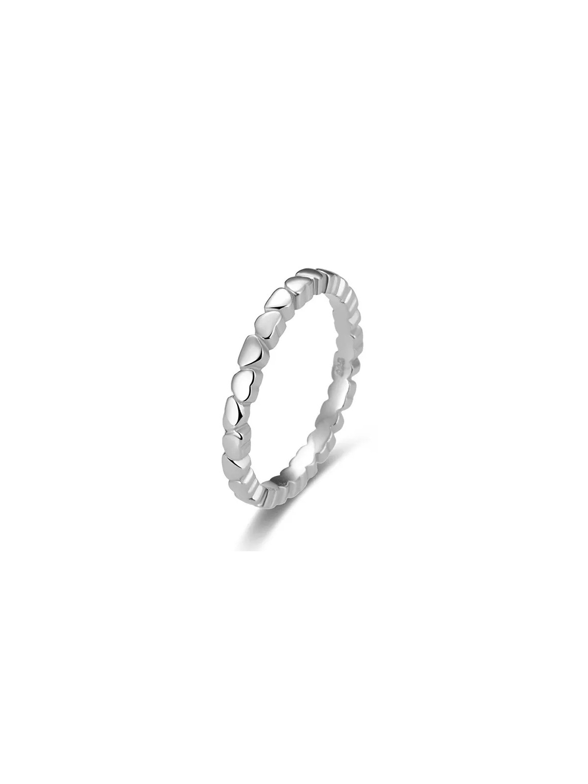 Benet Anello in argento con cuori AGG344 - Diametro: 60 mm donna