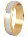 Beneto Exclusive Fede nuziale bicolore da donna in acciaio SPD05 - Diametro: 59 mm donna