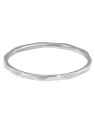 Troli Anello minimalista in acciaio con un raffinato motivo argentato - Diametro: 62 mm donna