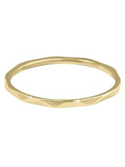 Troli Anello minimalista placcato oro con un delicato design in oro - Diametro: 60 mm donna