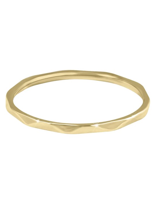 Troli Anello minimalista placcato oro con un delicato design in oro - Diametro: 60 mm donna