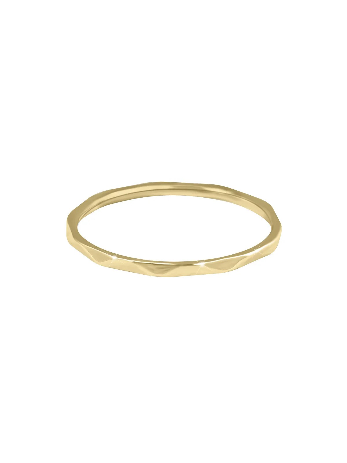 Troli Anello minimalista placcato oro con un delicato design in oro - Diametro: 60 mm donna