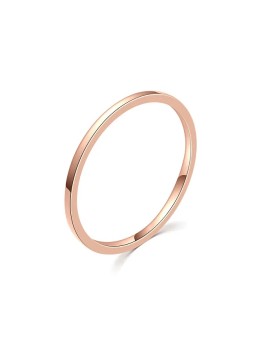 MOISS Anello minimalista in bronzo R000199 - Diametro: 54 mm donna